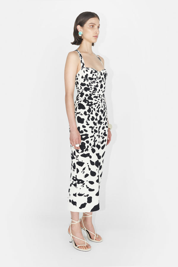 Orchid Dress - Black & Ivory