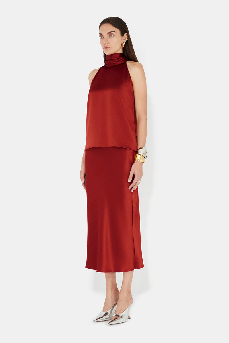 Valletta Skirt - Brick
