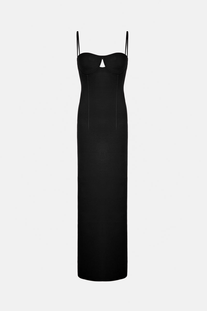 Sculpted Amelia Dress - Black