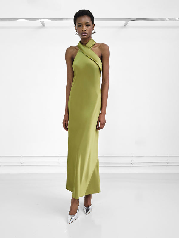 Cropped Pandora Dress - Olive