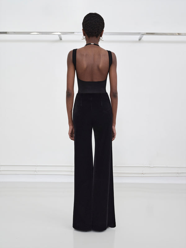 Winter Sun Velvet Trousers - Black
