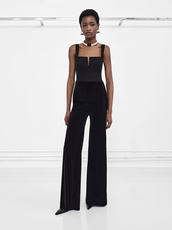 Winter Sun Velvet Trousers - Black
