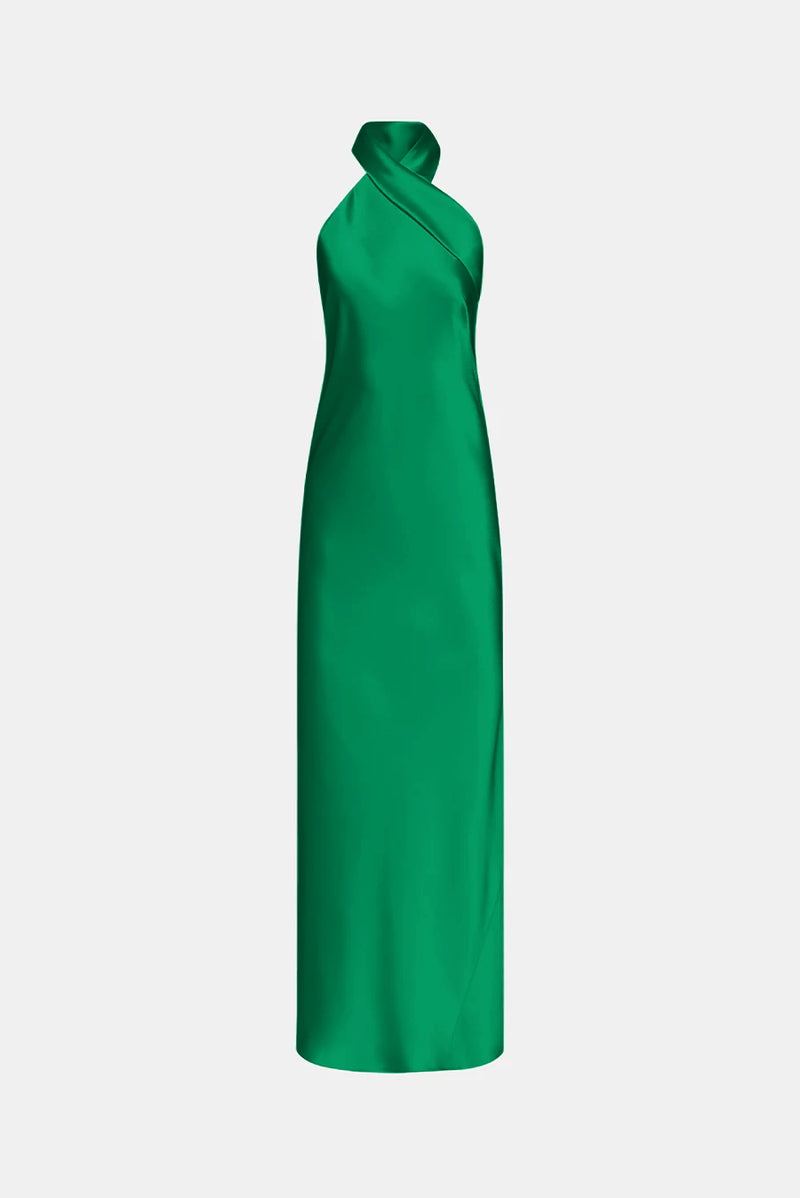 Cropped Pandora Dress - Emerald