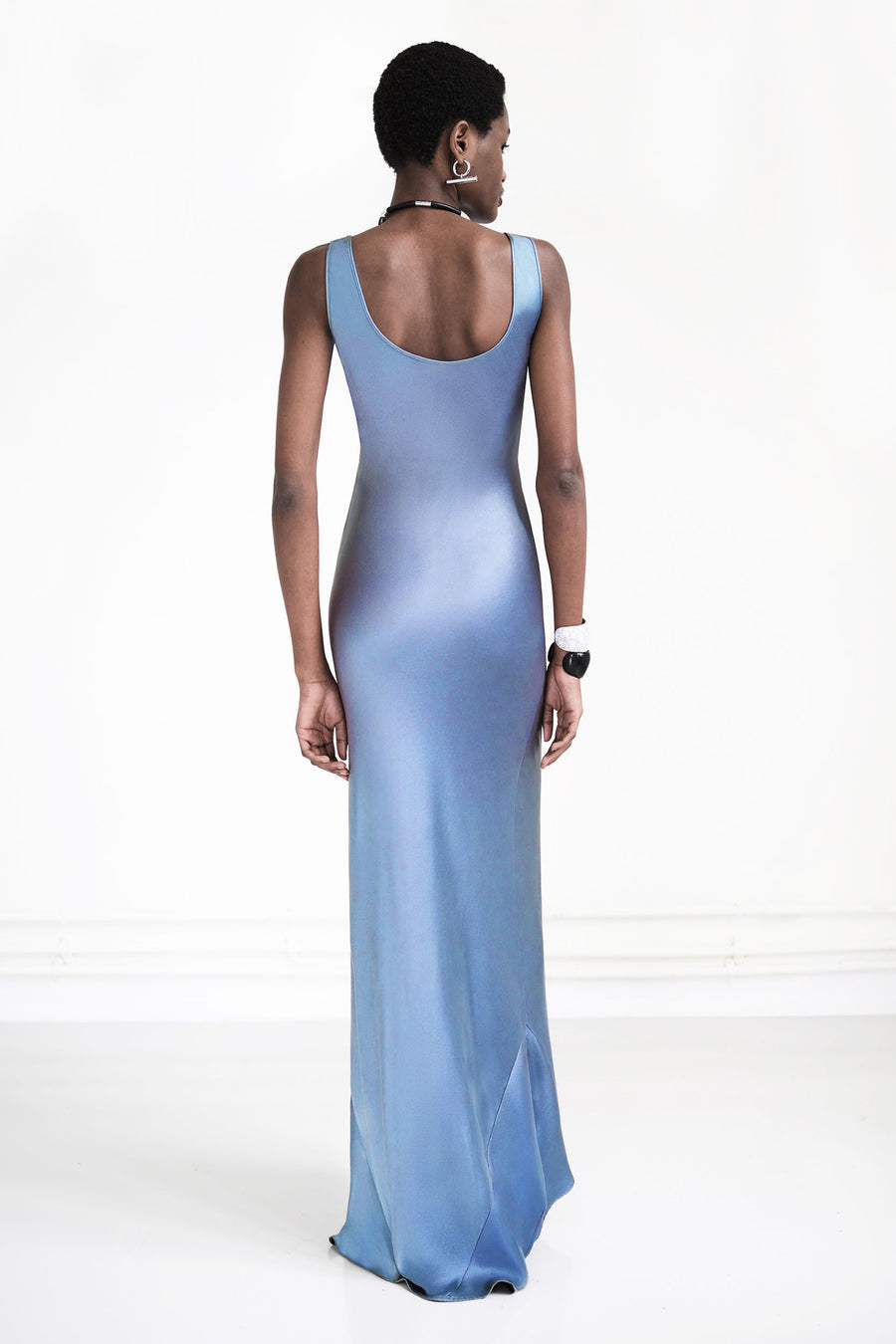 Valletta Dress - Steel Blue