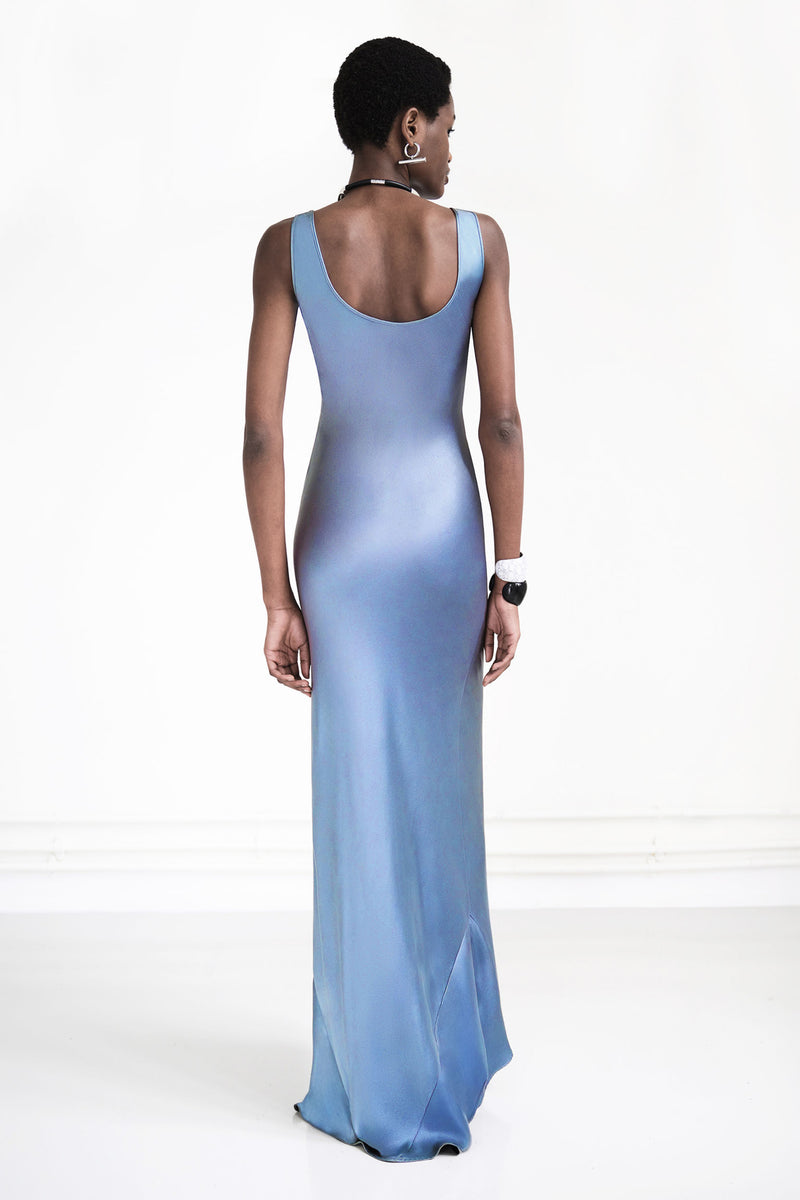 Valletta Dress - Steel Blue