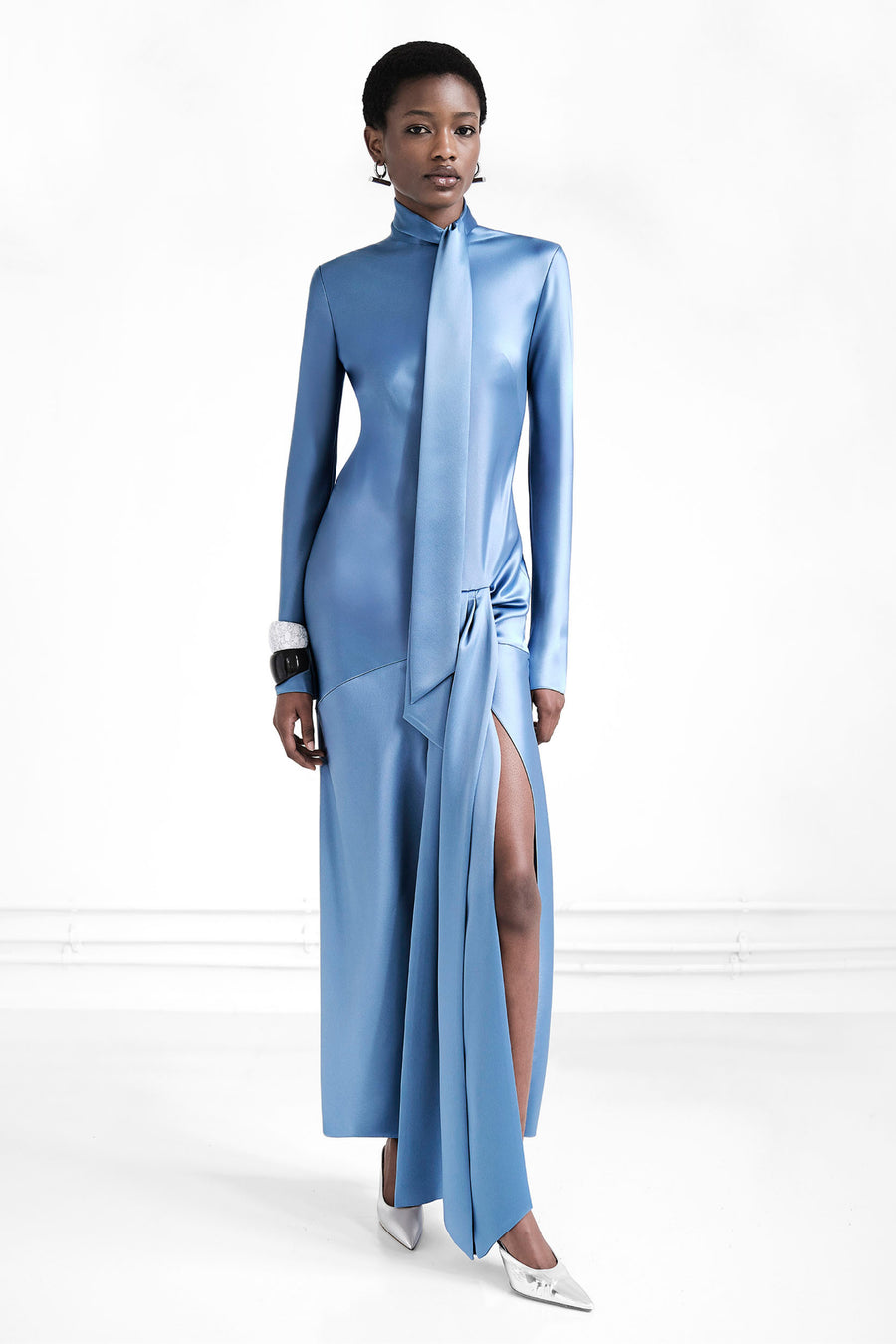 Emilie Dress - Steel Blue