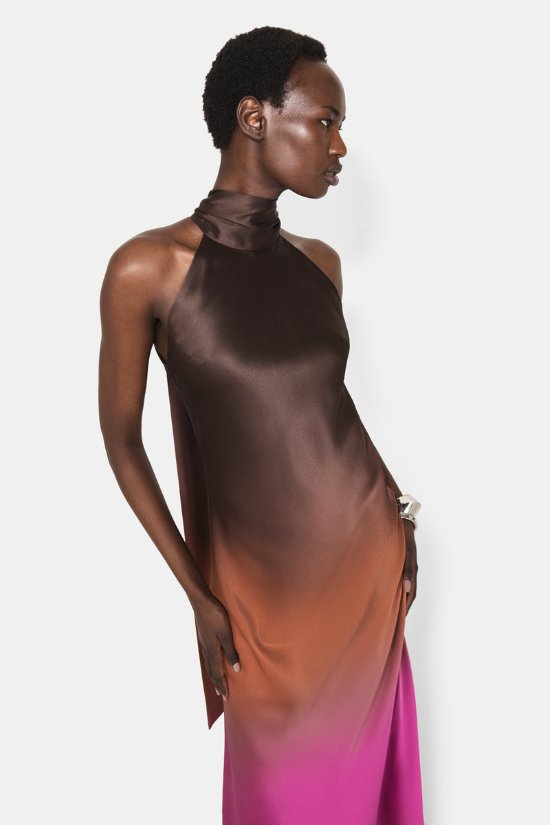 SIENNA GOWN - CHOCOLATE OMBRE