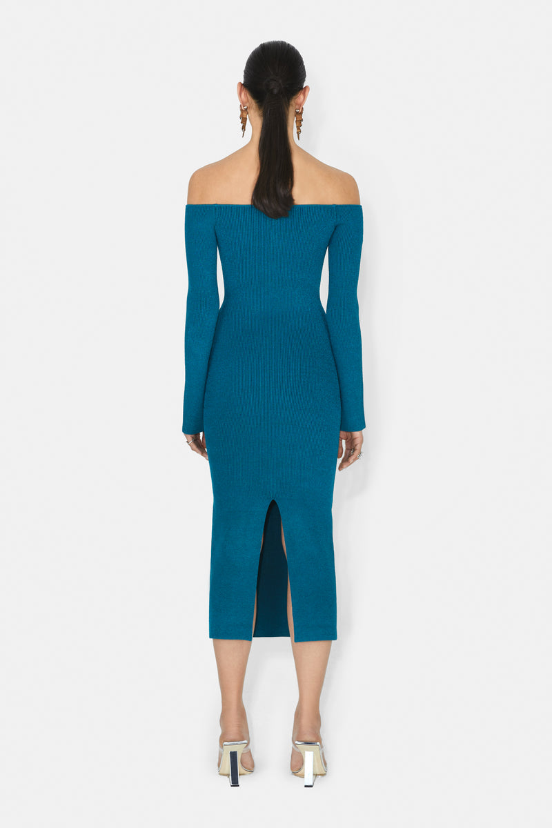 Grace Long Sleeve Dress - Peacock