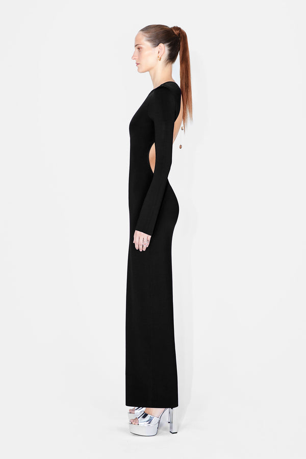 Globe Chain Vega Dress - Black