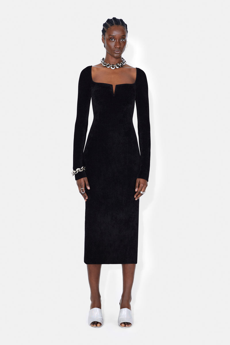 Velvet Freya Dress - Black