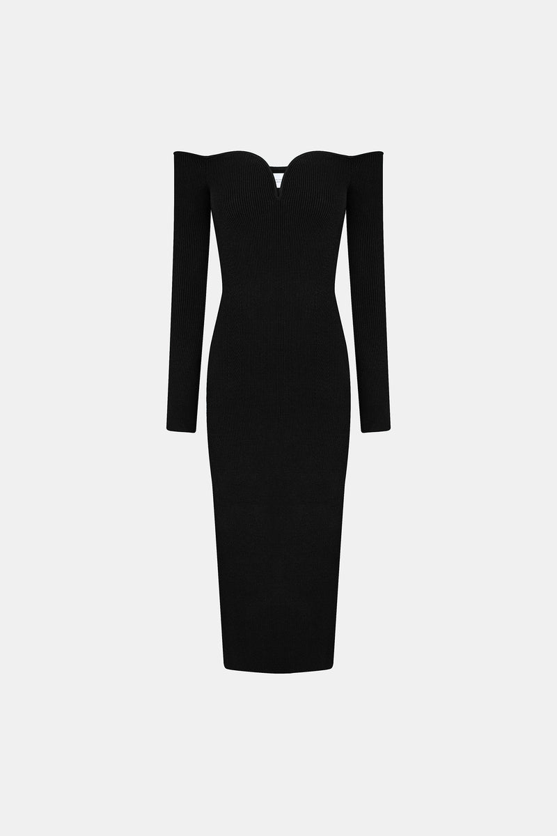 Grace Long Sleeved Dress - Black