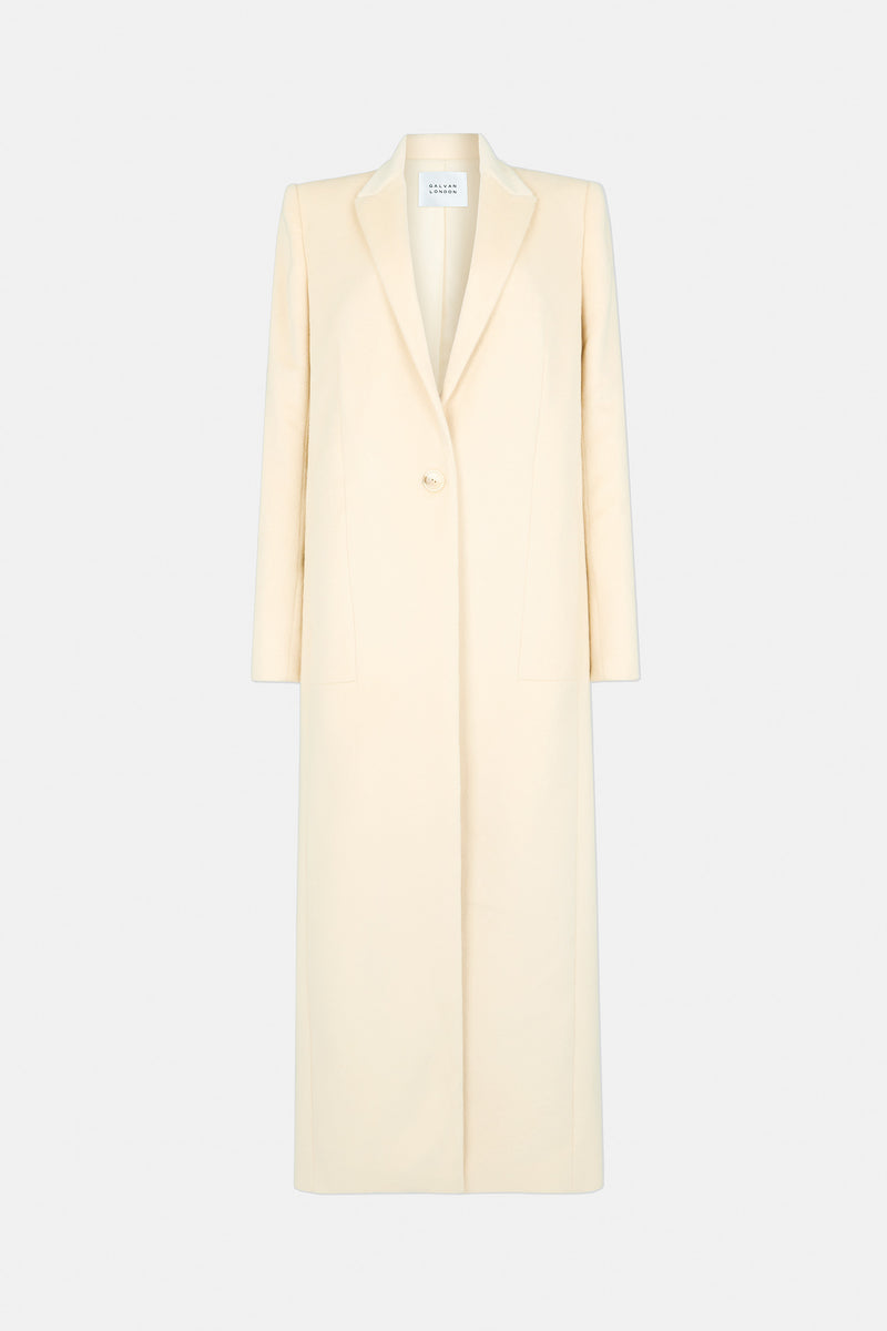 Boyfriend Coat - Cream