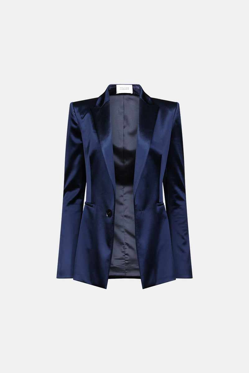 SCULPTED BLAZER - BLUE MOON