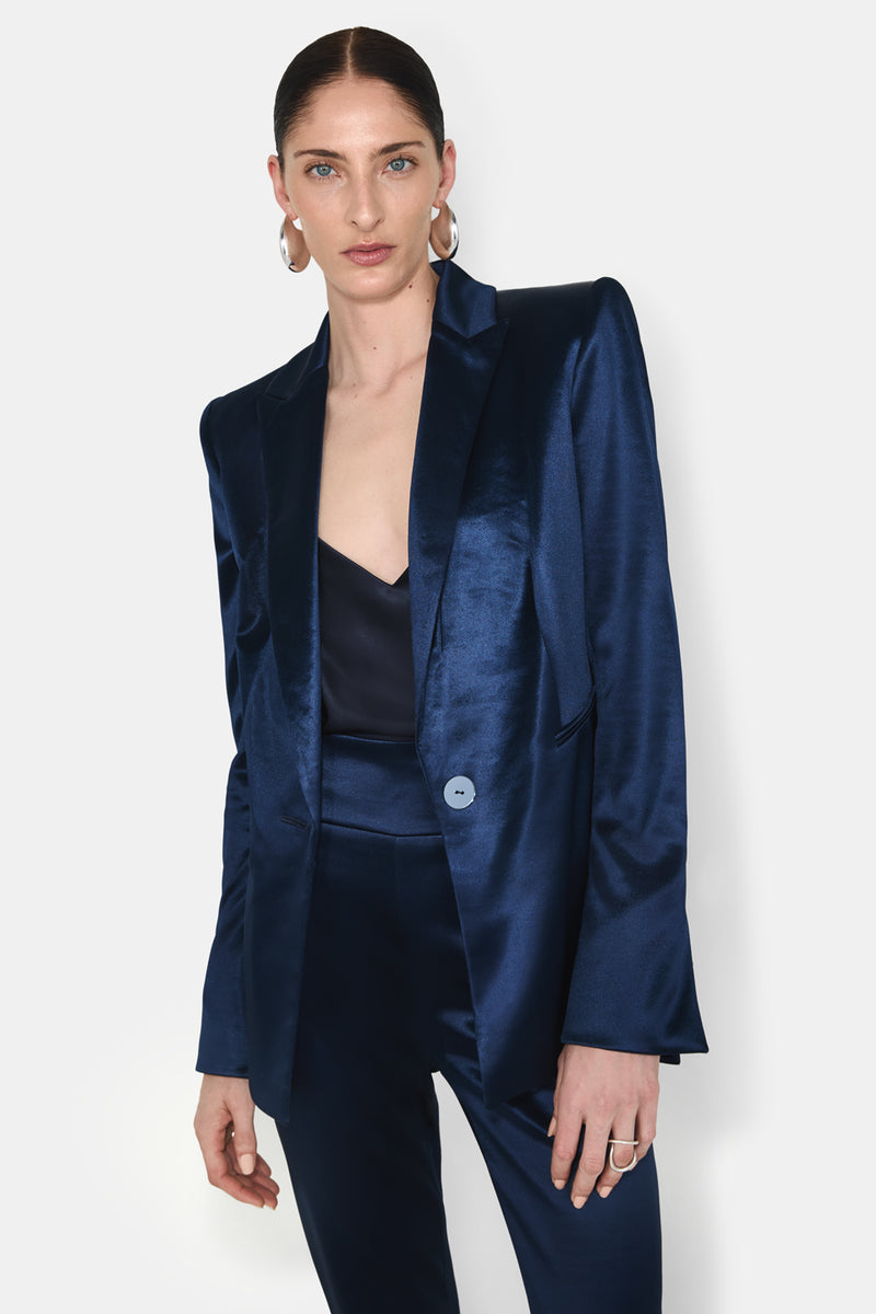 SCULPTED BLAZER - BLUE MOON