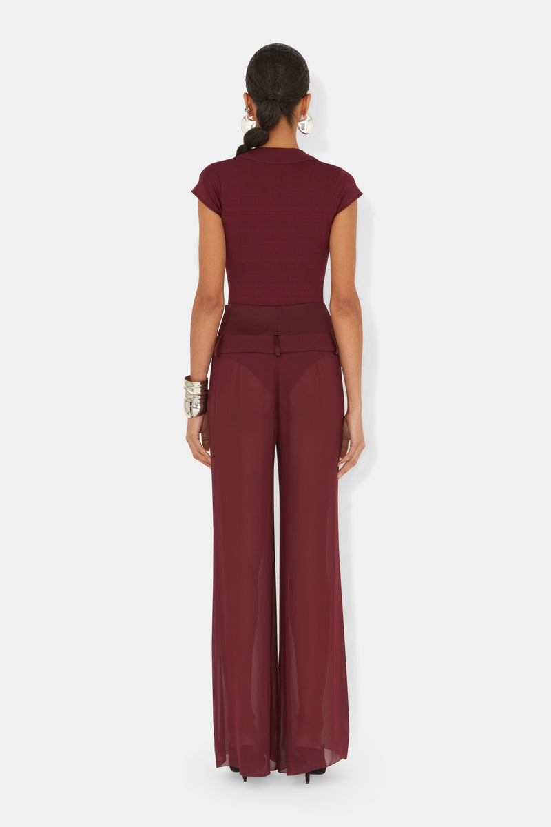 Sasha Capsleeve Body - Mahogany