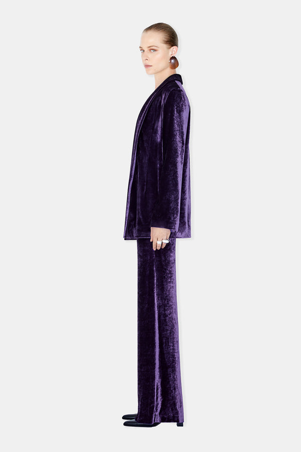 Velvet Julianne Blazer - Blackcurrant