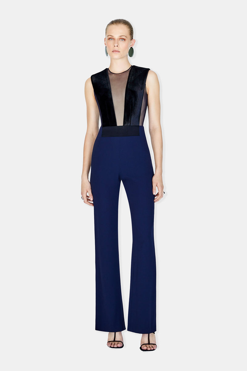 Gwyneth Jumpsuit - Black & Midnight