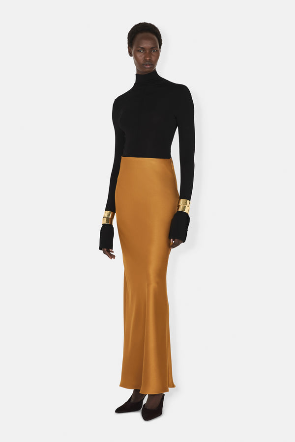 Long Valletta Skirt - Toffee