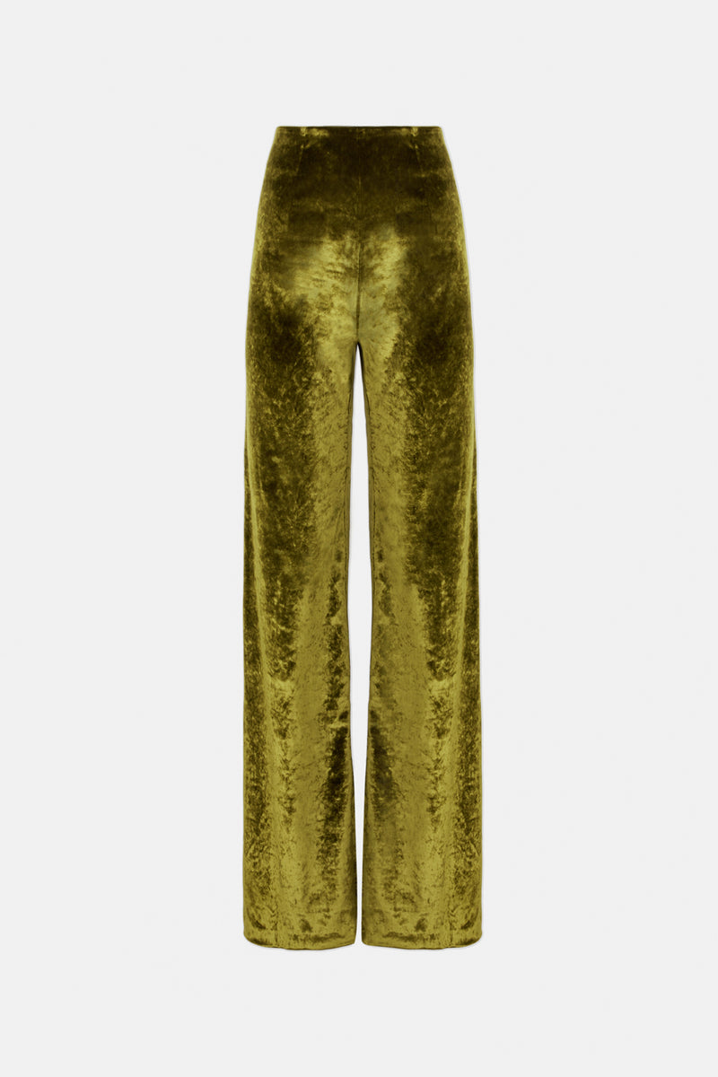 Velvet Trousers - Olive