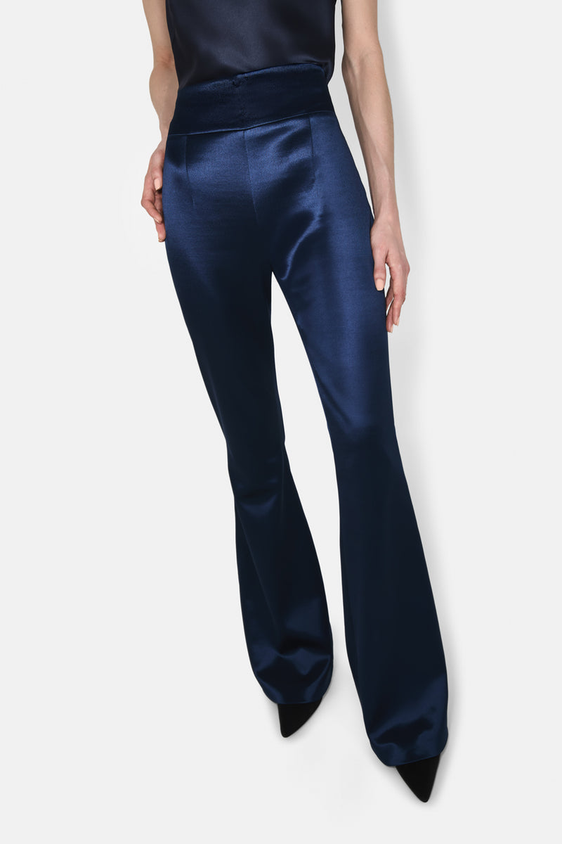 SCULPTED TROUSER - BLUE MOON