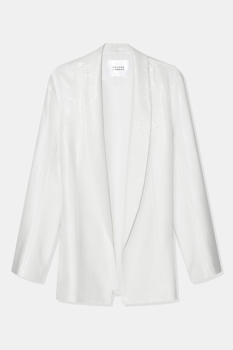 Julianne Bridal Blazer - Liquid White