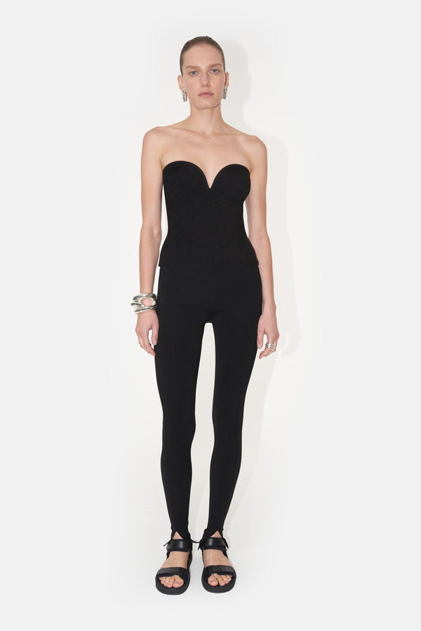 Thalia Strapless Top - Black