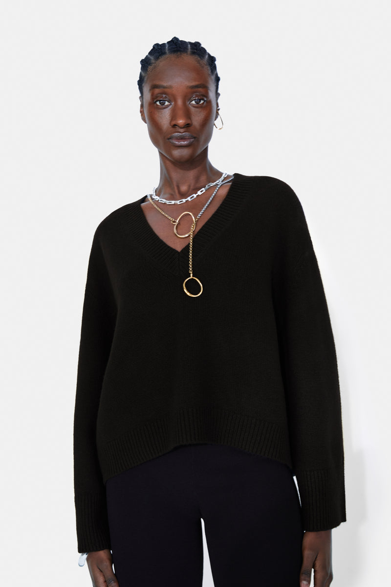 Maia Cashmere Sweater - Black