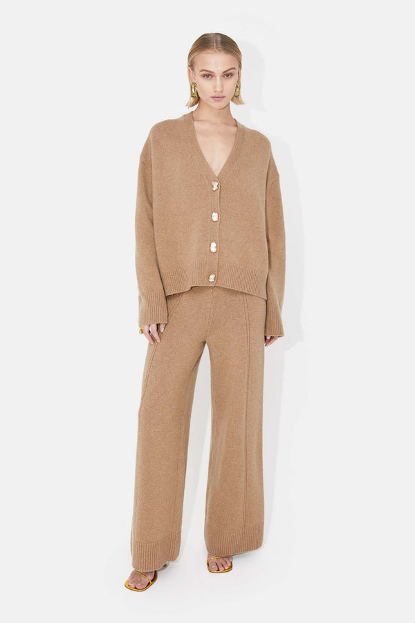 Theia Cashmere Trousers - Camel