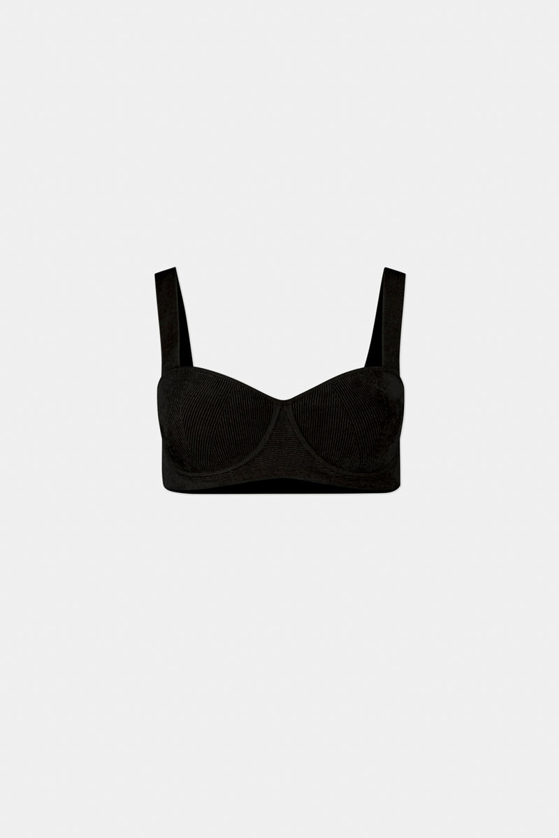 Velvet Nyx Bralette - Black